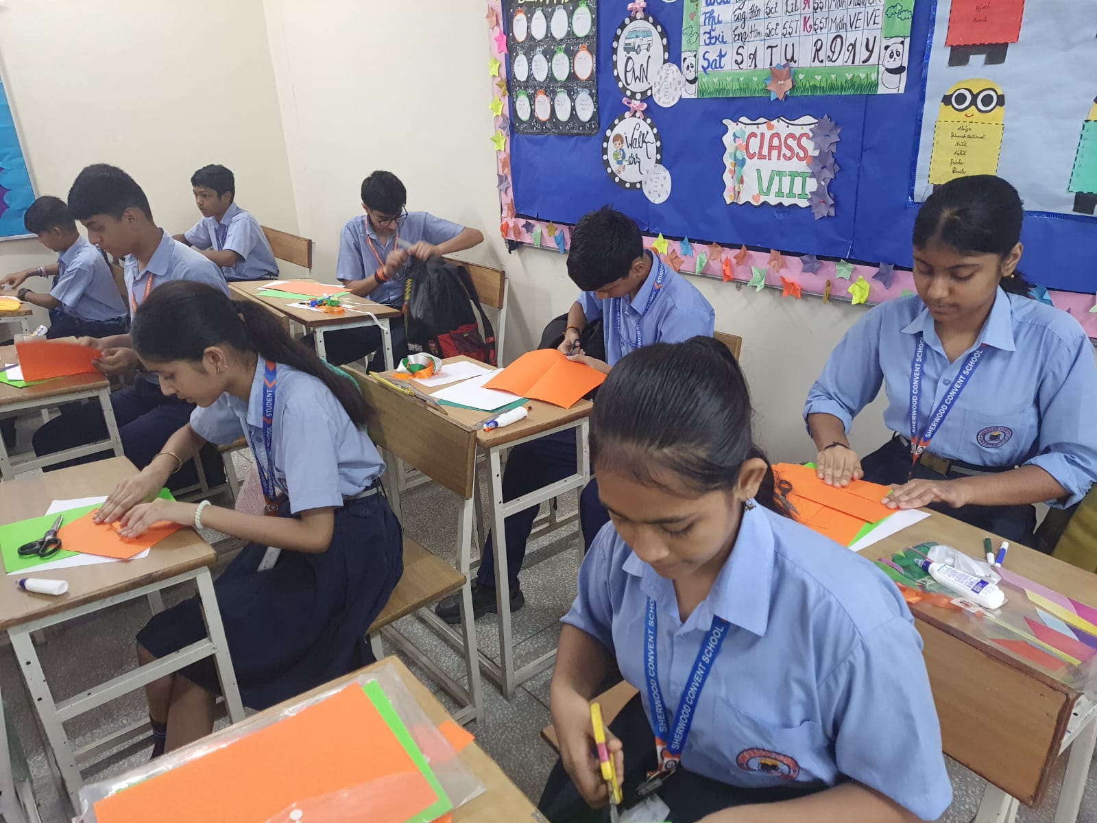 Independence Day Badge Making Activity - Class 8 photo 3