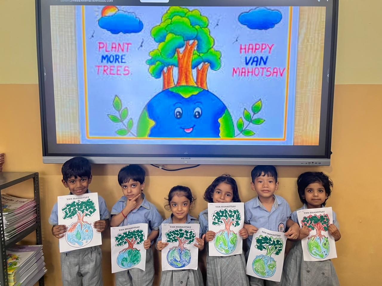 Van Mahotsav By Pre-Nursery & Nursery Students